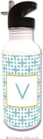Personalized Water Bottles by Boatman Geller (Lattice Slate)