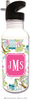 Personalized Water Bottles by Boatman Geller (Chinoiserie Spring Preset)