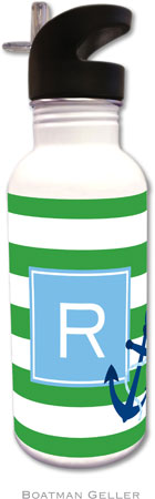 Personalized Water Bottles by Boatman Geller (Stripe Anchor Preset) Personalized Water Bottles by Boatman Geller (Stripe Anchor Preset)