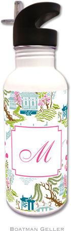 Personalized Water Bottles by Boatman Geller (Chinoiserie Spring)