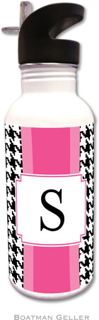 Personalized Water Bottles by Boatman Geller (Alex Houndstooth Black) Personalized Water Bottles by Boatman Geller (Alex Houndstooth Black)