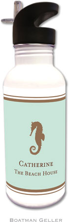 Personalized Water Bottles by Boatman Geller (Seahorse)