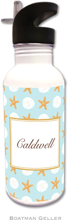 Personalized Water Bottles by Boatman Geller (Seashore)