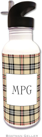 Personalized Water Bottles by Boatman Geller (Town Plaid) Personalized Water Bottles by Boatman Geller (Town Plaid)