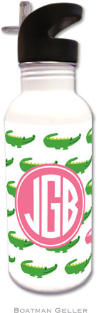 Personalized Water Bottles by Boatman Geller (Alligator Repeat Preset) Personalized Water Bottles by Boatman Geller (Alligator Repeat Preset)