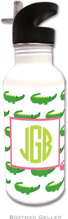 Personalized Water Bottles by Boatman Geller (Alligator Repeat) Personalized Water Bottles by Boatman Geller (Alligator Repeat)