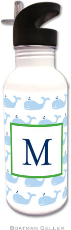 Personalized Water Bottles by Boatman Geller (Whale Repeat ) Personalized Water Bottles by Boatman Geller (Whale Repeat )