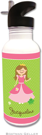 Personalized Water Bottles by Boatman Geller (Princess Portrait)