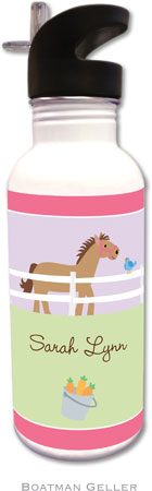 Personalized Water Bottles by Boatman Geller (Horse Preset)