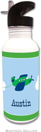 Boatman Geller - Personalized Water Bottles (Airplane)