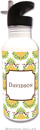 Personalized Water Bottles by Boatman Geller (Pineapple Repeat) Personalized Water Bottles by Boatman Geller (Pineapple Repeat)