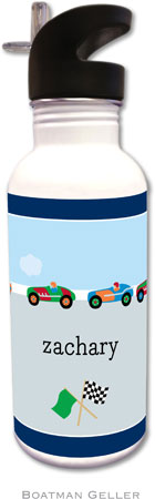 Personalized Water Bottles by Boatman Geller (Race Cars)