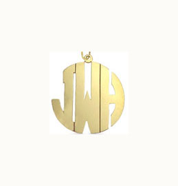 Gold Vermeil Cutout Block Necklace Gold Vermeil Cutout Block Necklace