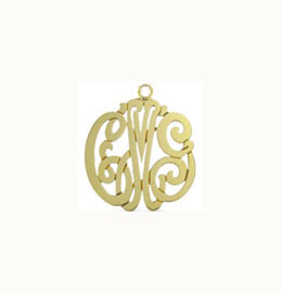Gold Vermeil Cutout Script Necklace Gold Vermeil Cutout Script Necklace