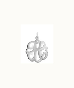 Sterling Silver Cutout Initial Necklace Sterling Silver Cutout Initial Necklace