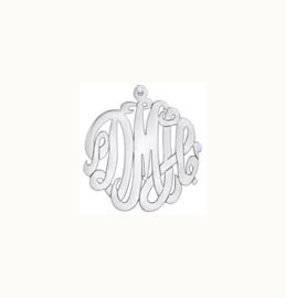 Sterling Silver Cutout Script Necklace Sterling Silver Cutout Script Necklace