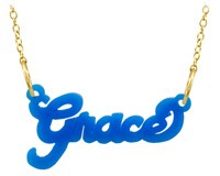 Acrylic Cut-Out Nameplate Necklace
