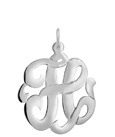 Sterling Silver Cutout Initial Necklace