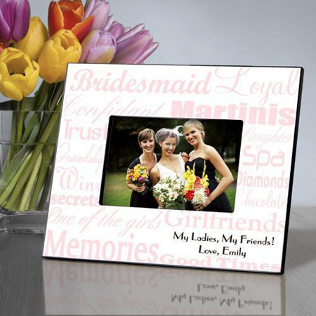 Bridesmaid Frame - Pink White Bridesmaid Frame - Pink White