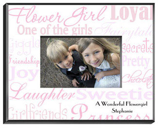 Flower Girl Frame - Shades Pink