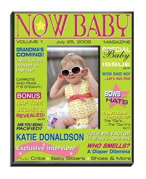 Baby Girl Magazine Frame