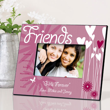 Hearts and Flowers Frame - Friends