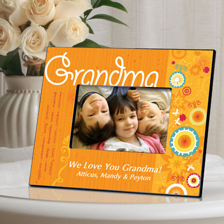 Sunshine and Flowers Frame - Grandma