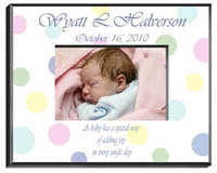 Personalized Children's Frames - Polka Dot