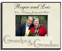 Parchment Frame - Grandpa and Grandma