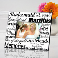 Bridesmaid Frame - Black White