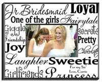 Junior Bridesmaid Frame - Black White