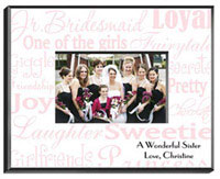 Junior Bridesmaid Frame - Pink White