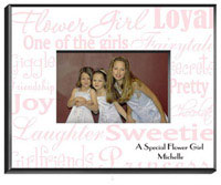 Flower Girl Frame - Pink White