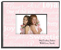 Flower Girl Frame - White Pink