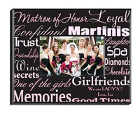 Matron of Honor Frame - Pink Brown