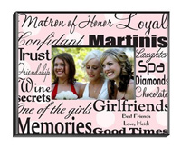 Matron of Honor Frame - Pink Dots