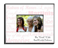 Matron of Honor Frame - Pink White