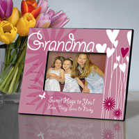 Hearts and Flowers Frame - Grandma