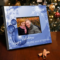 Merry Christmas Picture Frames - Blue Christmas
