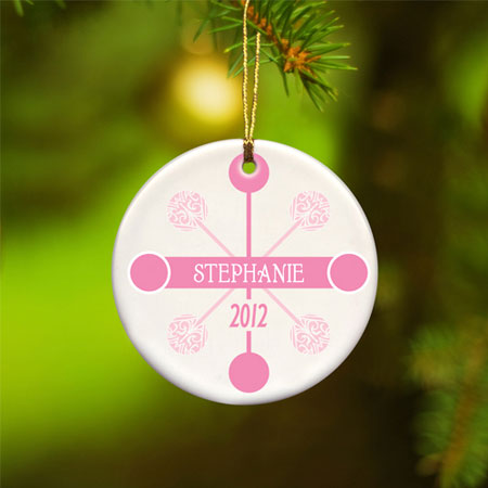 Contemporary Classic Ornament - Pink