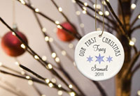 Our First Christmas Ornament - Style 3