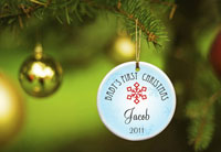 Baby Boy's First Christmas Ornament - Style 2