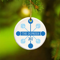 Contemporary Classic Ornament - Blue