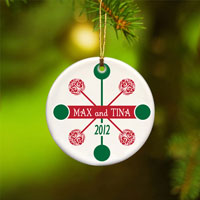 Contemporary Classic Ornament - Red Green