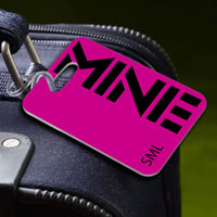 Personalized Bon Voyage Luggage Tags - MINE Pink (OUT OF STOCK)