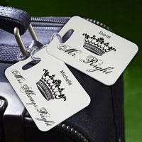 Personalized Couples Sojourn Luggage Tags - Royal Correctness (OUT OF STOCK)