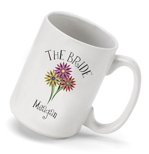 Bouquet Coffee Mug - Bride Bouquet Coffee Mug - Bride