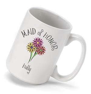 Bouquet Coffee Mug - Maid of Honor