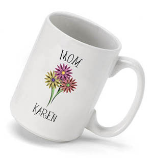 Bouquet Coffee Mug - Mom Bouquet Coffee Mug - Mom