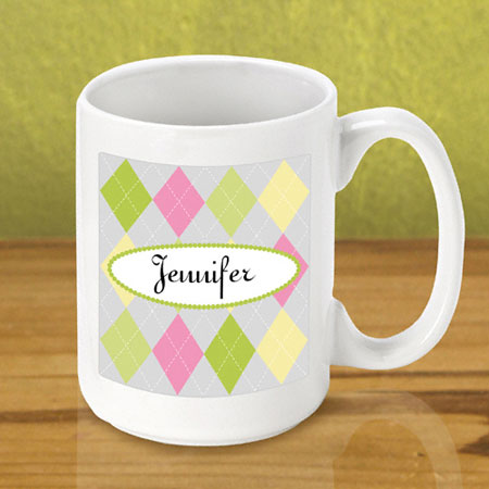 Gleeful Coffee Mug - Argyle